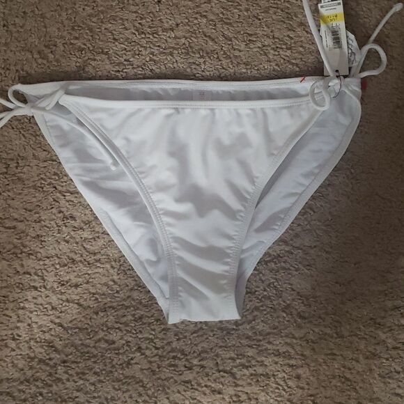 White String Tie Bikini Bottoms - Picture 2 of 5
